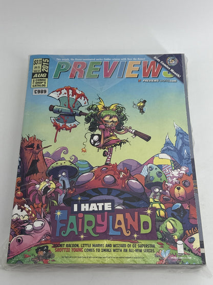 PREVIEWS Comic Shop Catalog Aug 2015 I Hate Fairyland Batman Robin & DC Kids