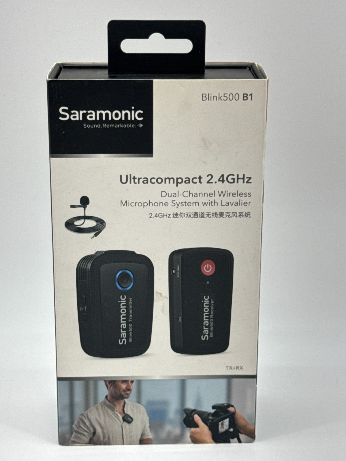 Saramonic Blink500 B1 Wireless Lavalier Mic System 2.4GHz TX RX Camera Audio 944