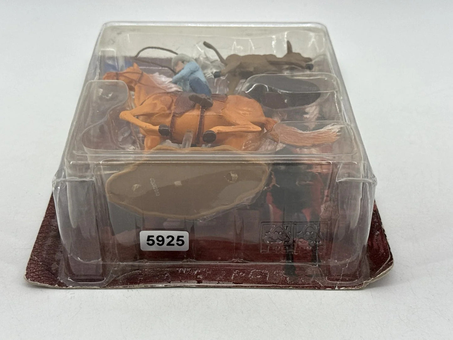 NewRay Western Rodeo Cowboy Horse Calf Roping Action Figure Playset Toy Vintage