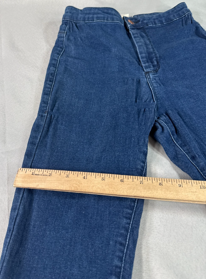Forever 21 Skinny Jeans Womens 26 Blue Distressed High Rise Stretch Denim