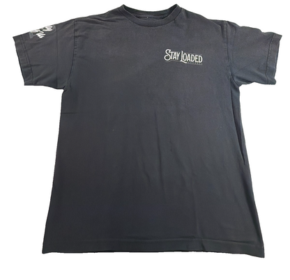 Stay Loaded Apparel Mens Medium Black Only 1% Of Us Big Rig Semi Truck Tshirt