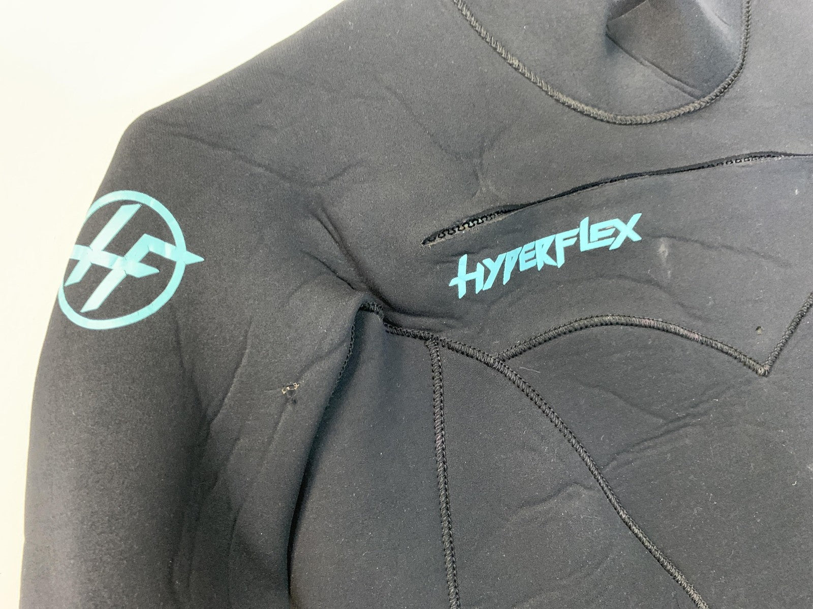 Hyperflex VYRL 4mm Youth Wetsuit Size 14 Black Chest Zip Full Suit Surf Neoprene