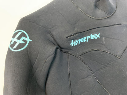 Hyperflex VYRL 4mm Youth Wetsuit Size 14 Black Chest Zip Full Suit Surf Neoprene