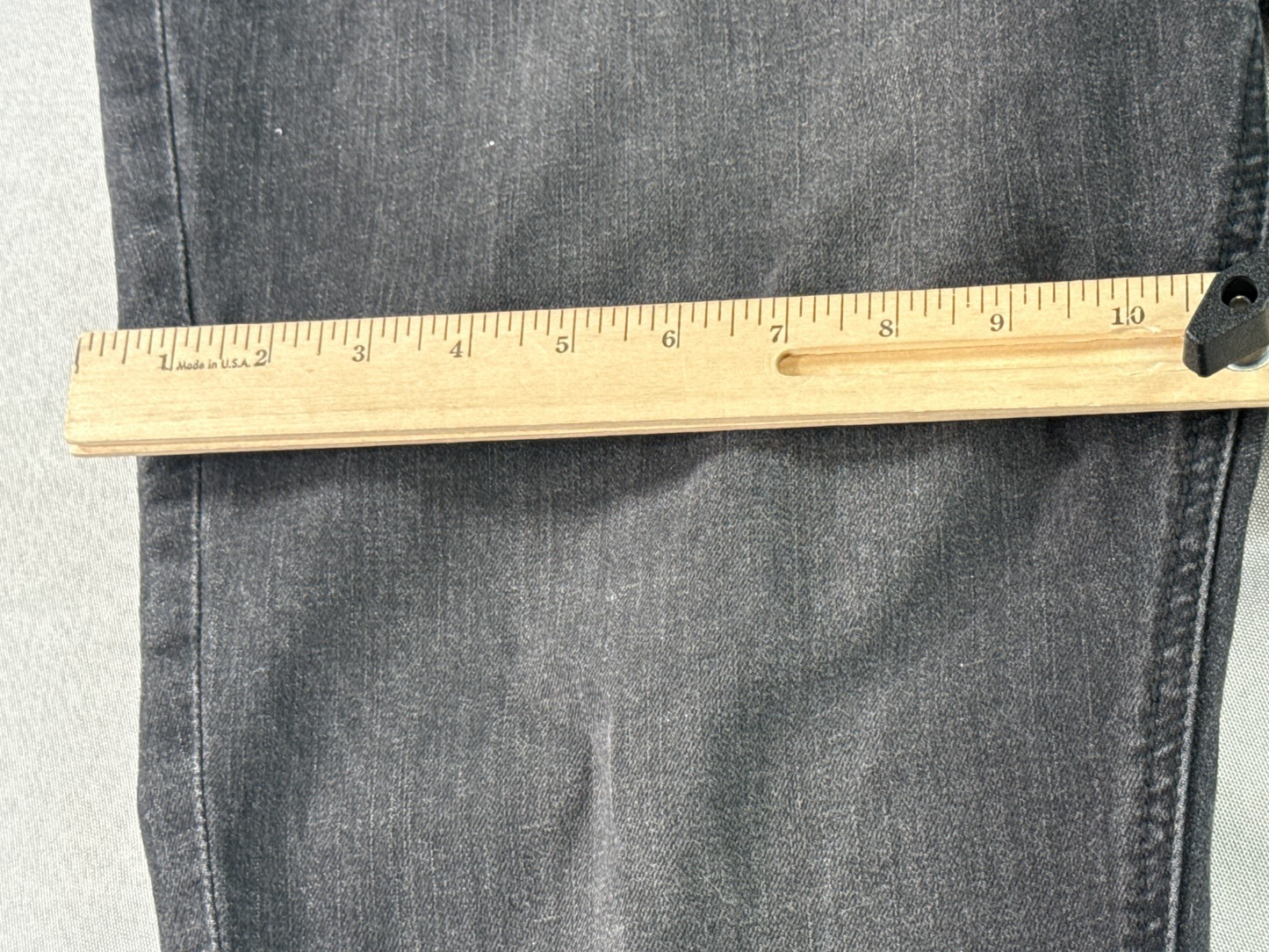 Seven7 Ankle Skinny Jeans Womens 22W Gray Grommet Frayed Hem Stretch Denim