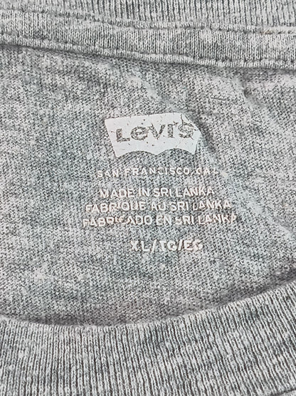 Levi's Earth Environmental Graphic Tee XL Mens Gray Cotton Jersey Crewneck Short