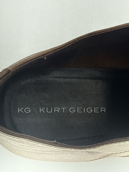 Kurt Geiger Oxford Dress Shoes Mens 43 Black Brown Leather Suede Portugal