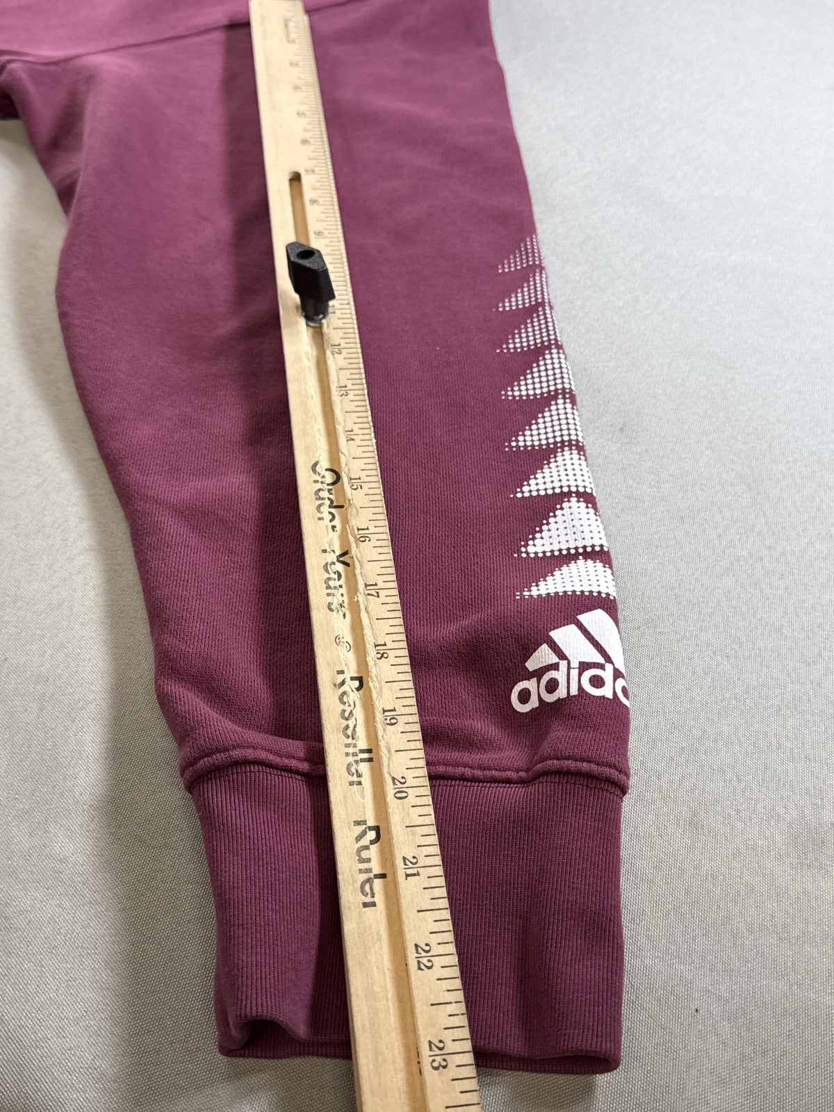 adidas Crewneck Sweatshirt 2XL Maroon Cotton Long Sleeve Graphic Unisex Fleece