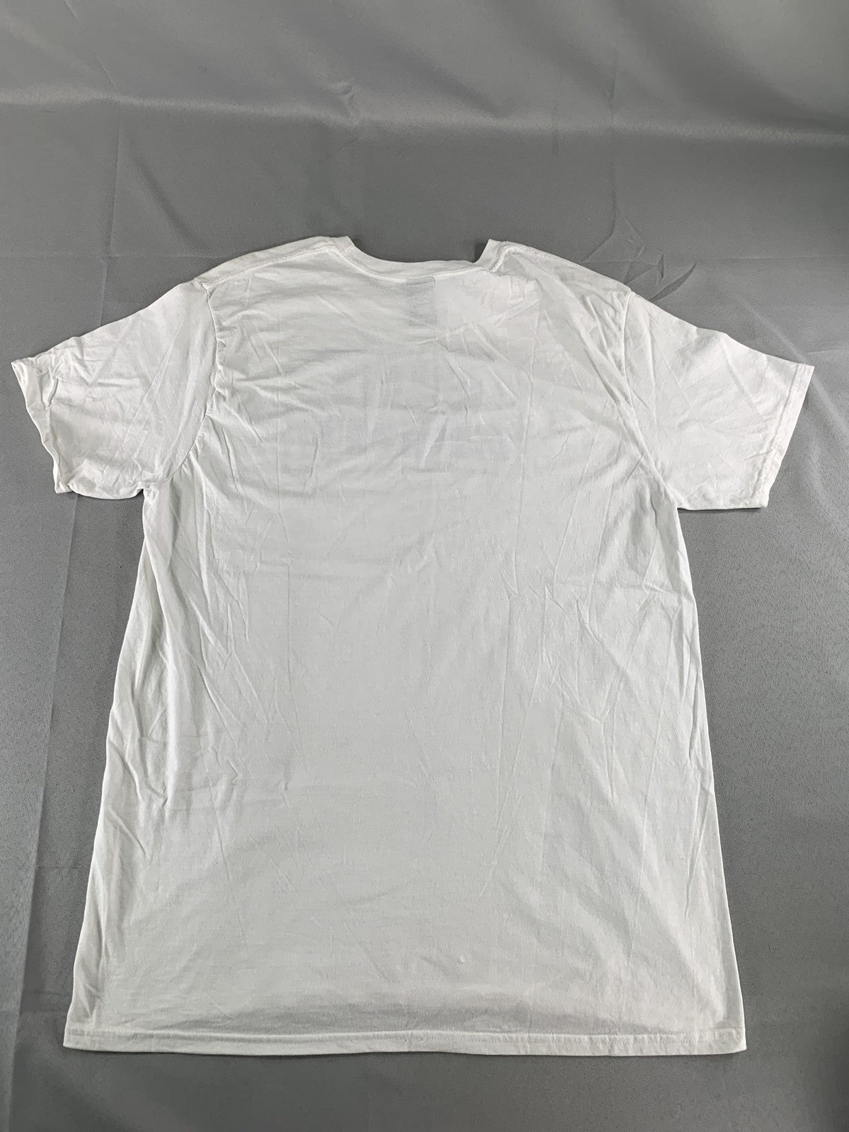 Bud Light Shirt Mens XL White Blue Graphic Football Promo Tee Hanes Perfect-T 25