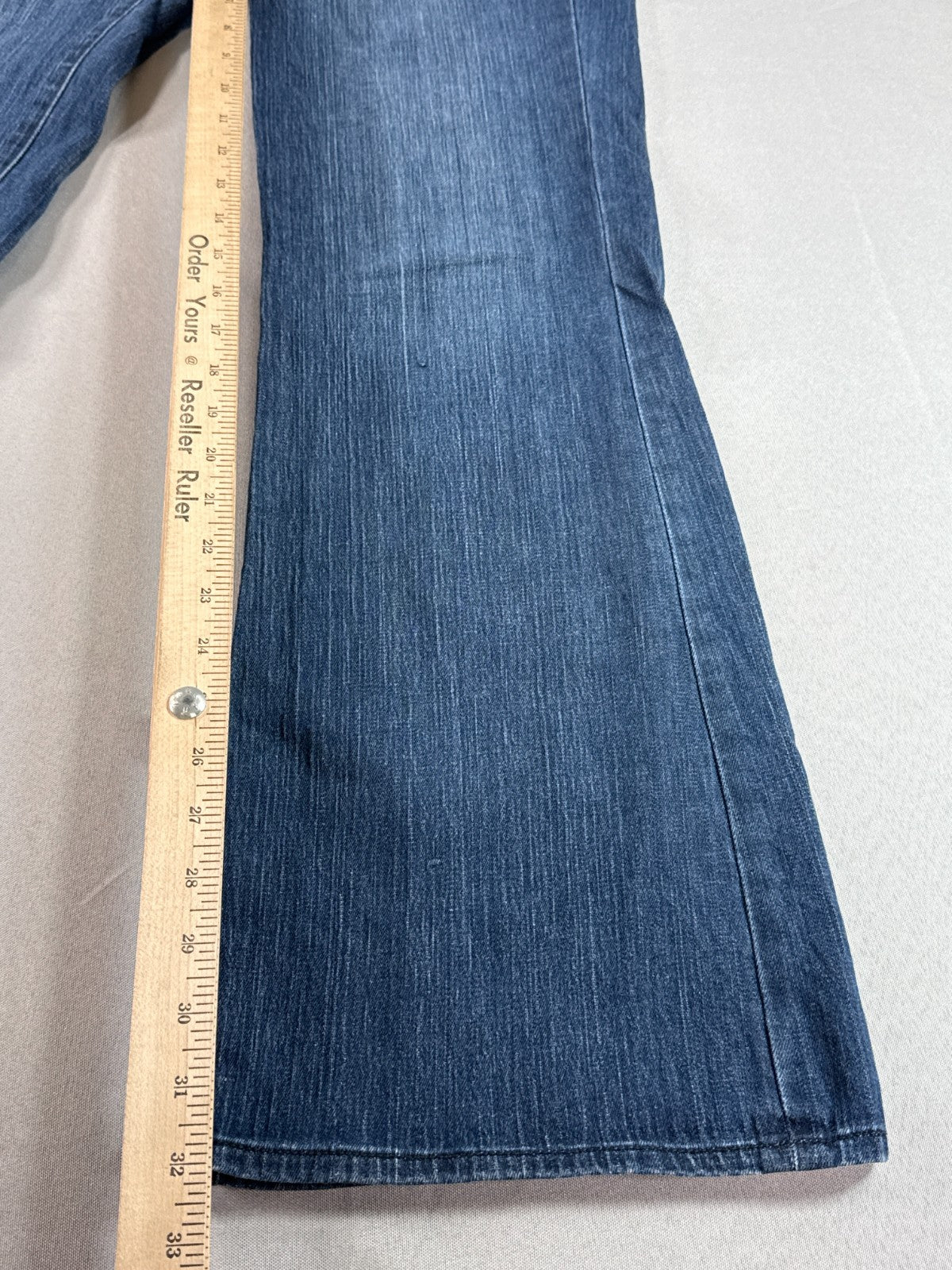 NY&C Bootcut Jeans Womens 8 Blue Classic Rise Stretch Denim Flare Leg Pants