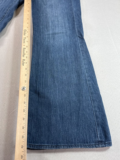 NY&C Bootcut Jeans Womens 8 Blue Classic Rise Stretch Denim Flare Leg Pants