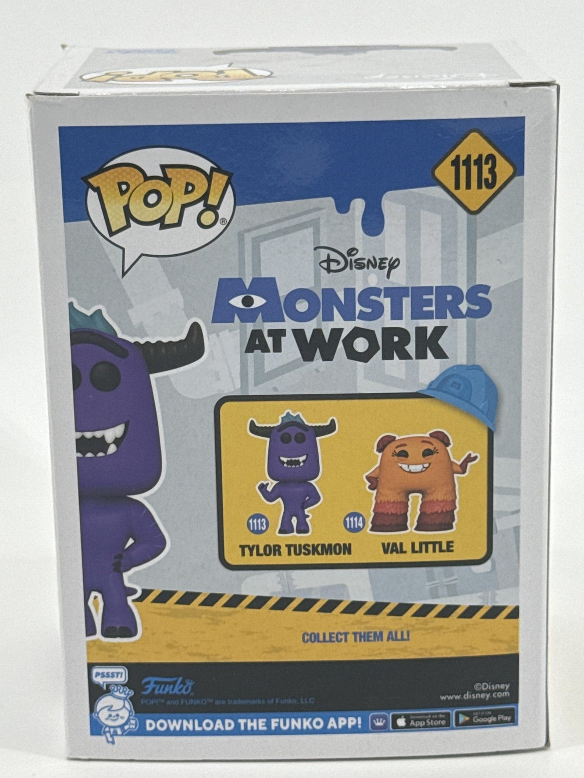 Funko Pop Disney Monsters At Work Tylor Tuskmon #1113 Vinyl Figure Purple Toy