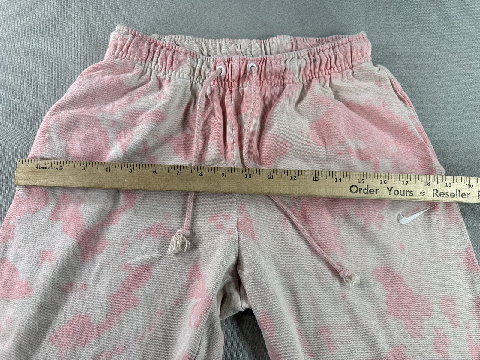 Nike Tie Dye Sweatpants Womens S Pink 100% Cotton Regular Fit Lounge Wear