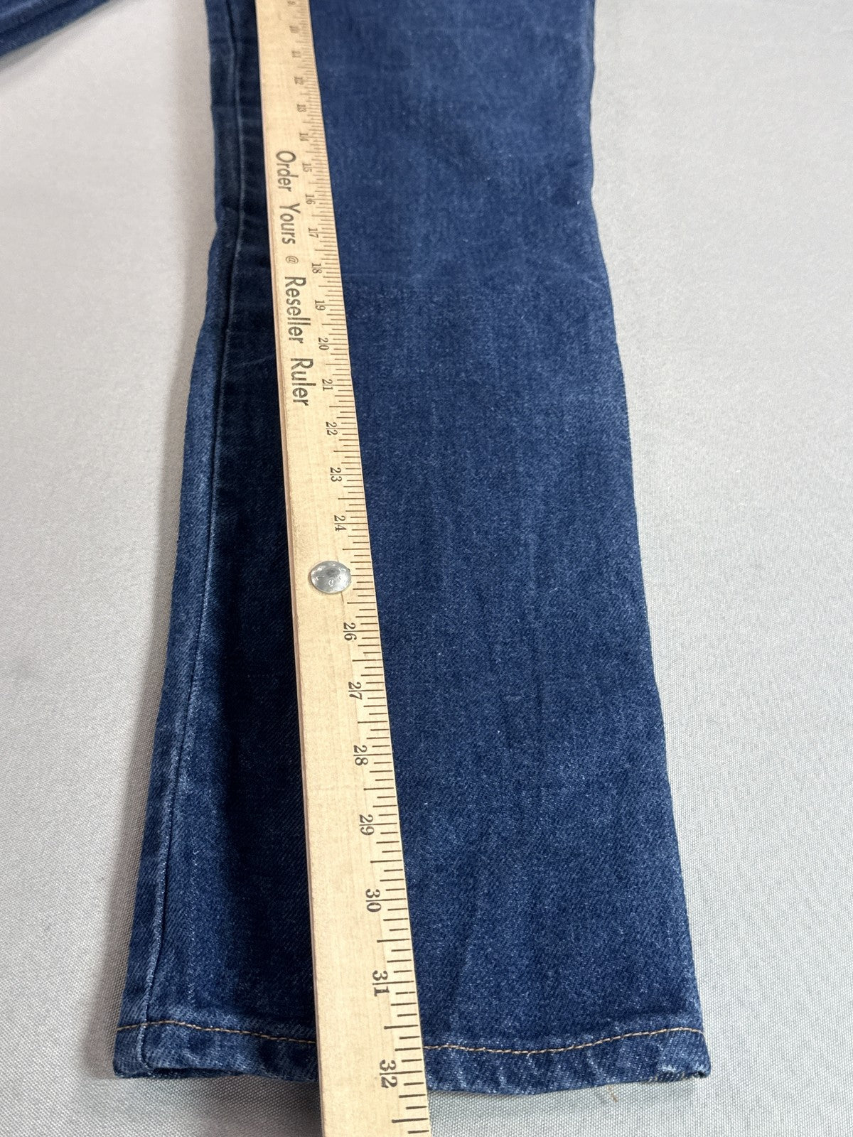 Unbranded High Rise Straight Leg Jeans Womens 8 Blue 100% Cotton Vintage Denim