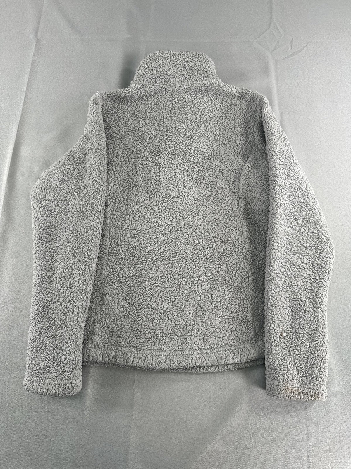 Patagonia Sweater Womens Small Gray Fleece Quarter Zip Pullover Sherpa Jacket