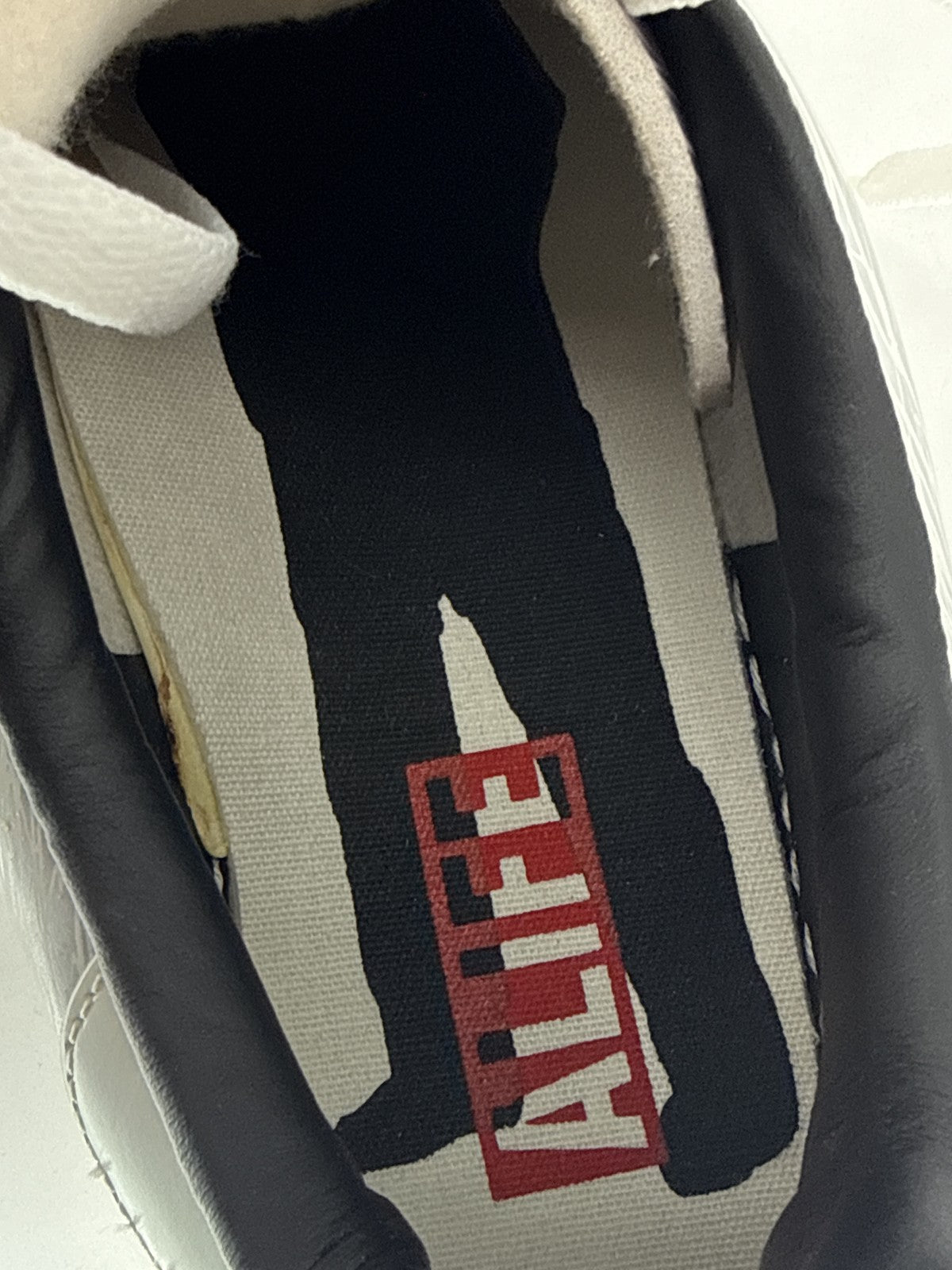 ALIFE Sneakers Womens 12 Silver Metallic Graphic Design Korea Leather