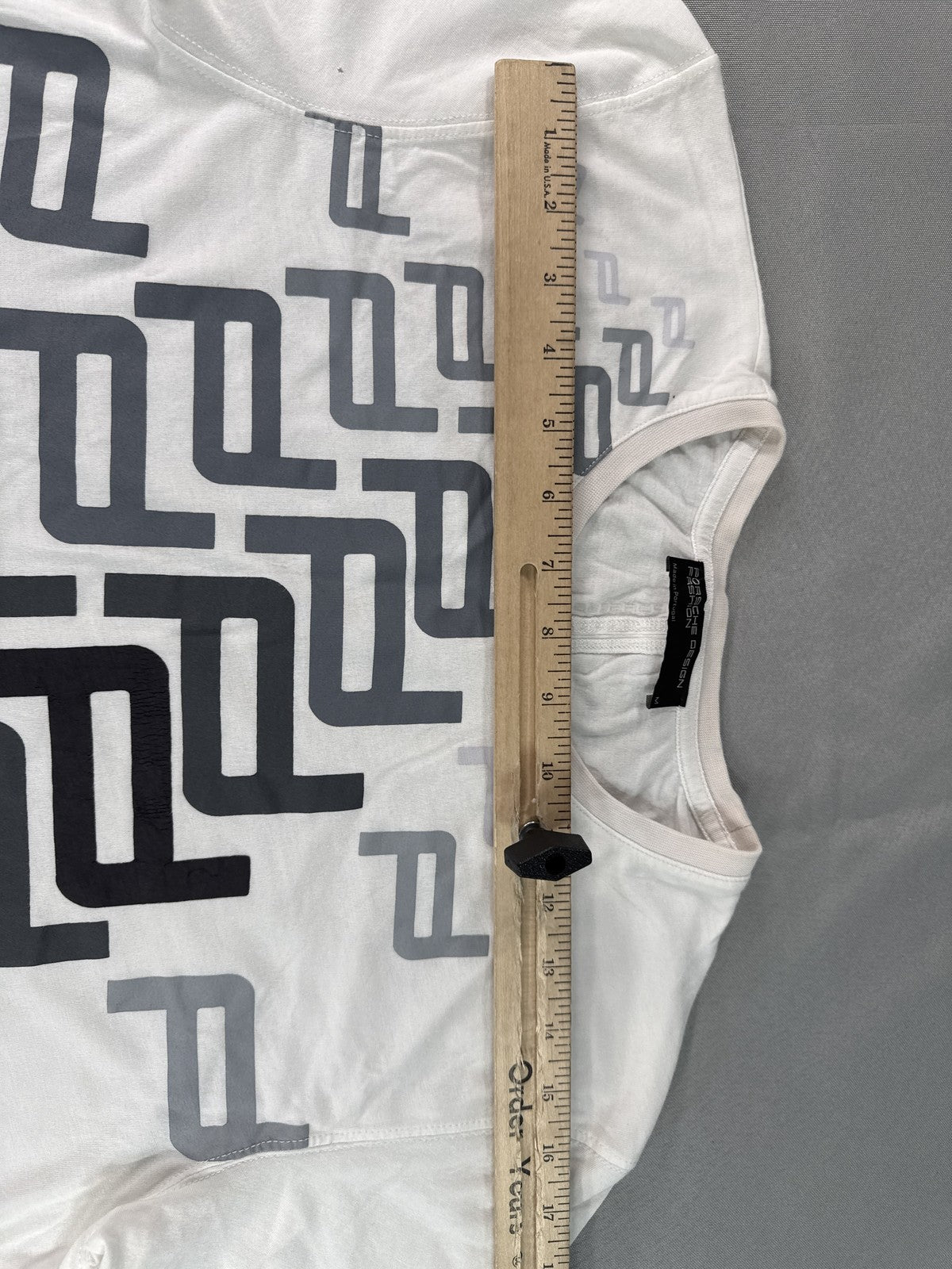 Porsche Design Graphic Tee M White Cotton Modal Crewneck Short Sleeve Regular