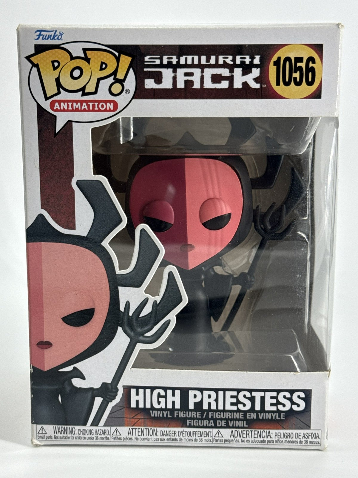 Funko Pop Animation Samurai Jack High Priestess 1056 Vinyl Figure Adult Swim Red