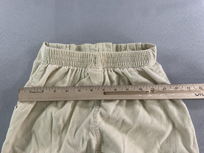 Ocean Pacific Pants Youth 7 Beige Corduroy Elastic Waist Zip Fly OP Sunwear Red
