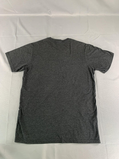 Oakley Shirt Mens Medium Gray Regular Fit Short Sleeve Graphic Tee Honduras Blue