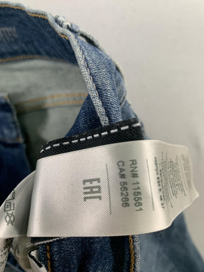 7 For All Mankind Slimmy Jeans Mens 31x24 Blue Wash Denim Slim Straight Zip Fly