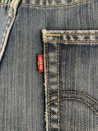 Levis 514 Jeans Mens 26x29.5 Blue Slim Straight Red Tab Denim Mid Rise Classic