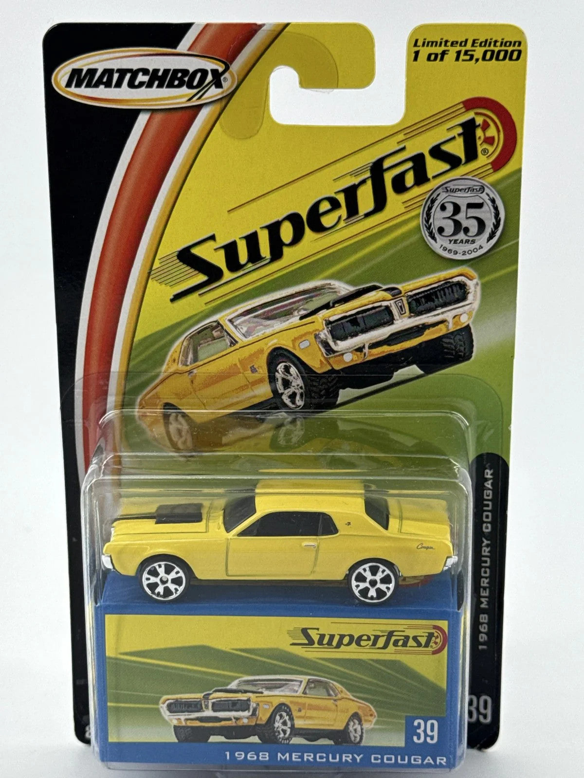 Matchbox Superfast 39 1968 Mercury Cougar Diecast Car Classic Muscle Model NWT