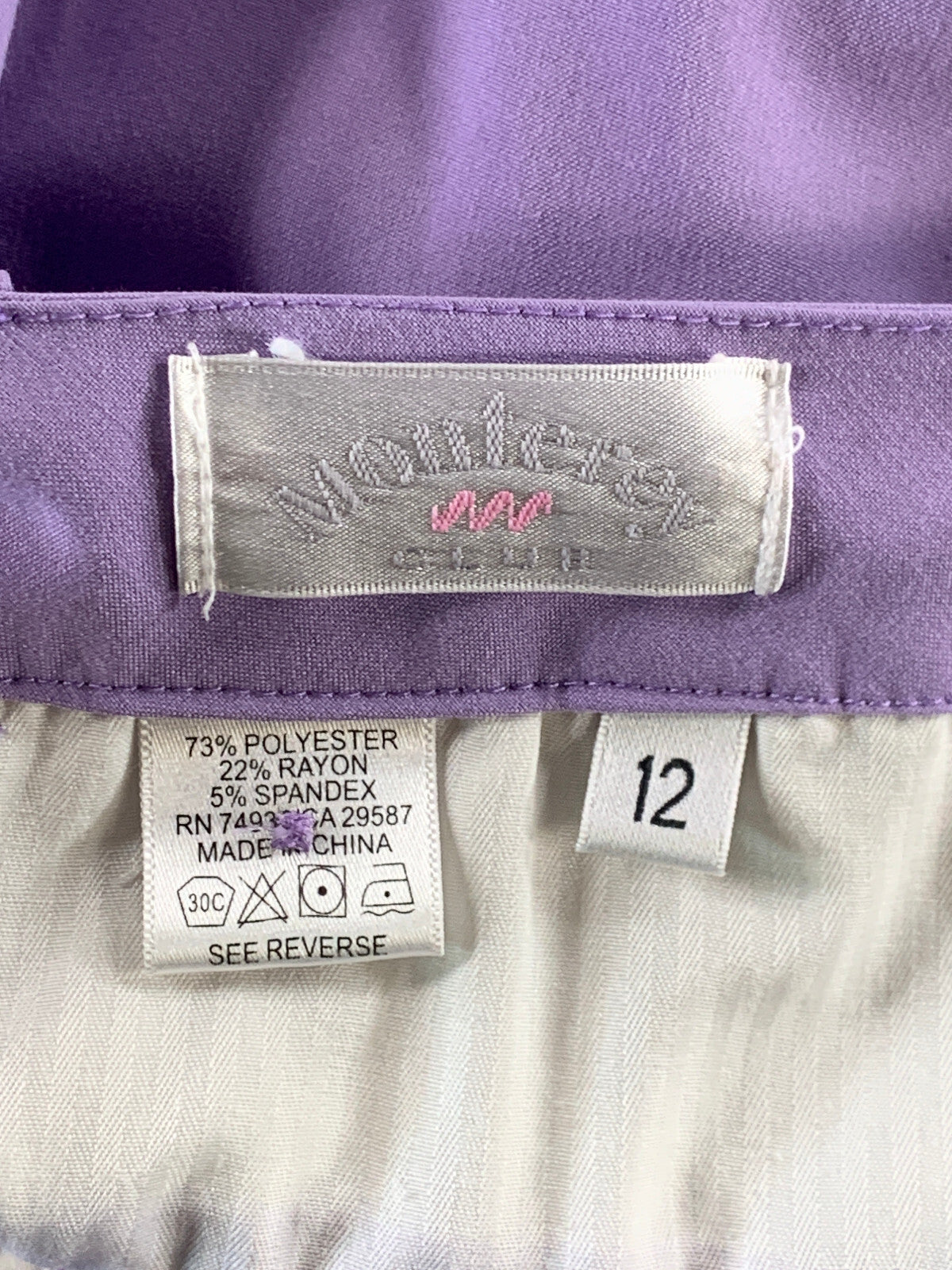 Monterey Club Violet Golf Shorts Women 12 Stretch Bermuda Flat Front Lightweight