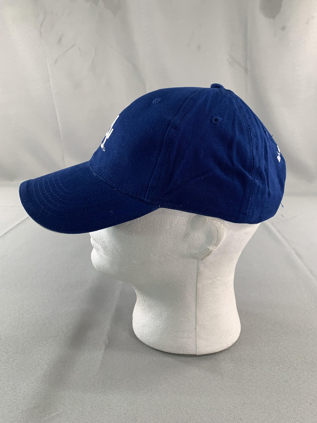 Los Angeles Dodgers Hat Cap Strap Back Mens Blue MLB Baseball Bank of America