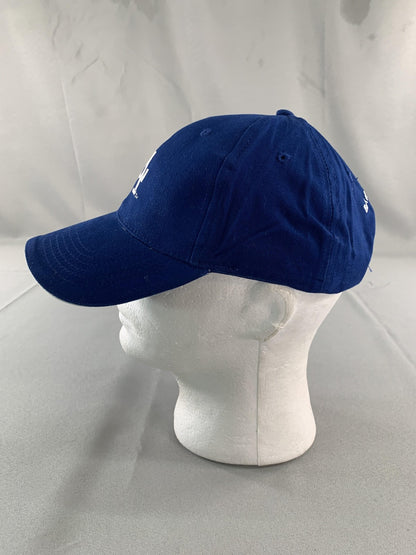 Los Angeles Dodgers Hat Cap Strap Back Mens Blue MLB Baseball Bank of America