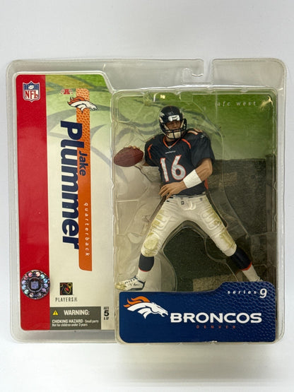 McFarlane NFL Series 9 Jake Plummer Denver Broncos QB #16 Blue Jersey Figure