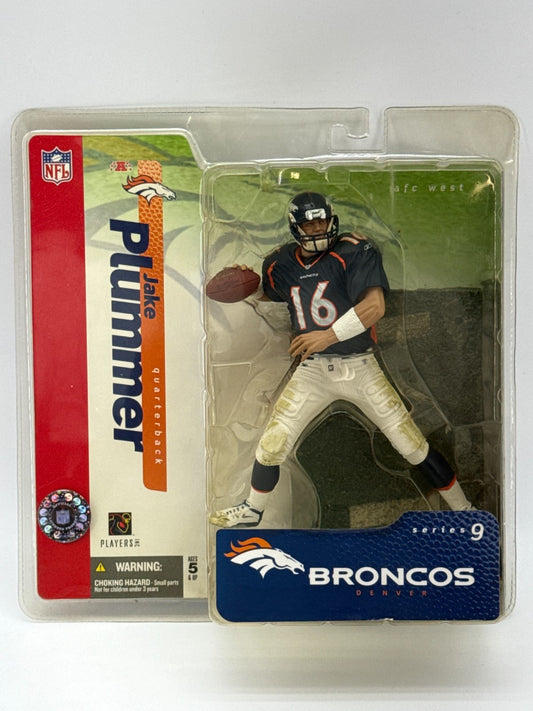 McFarlane NFL Series 9 Jake Plummer Denver Broncos QB #16 Blue Jersey Figure