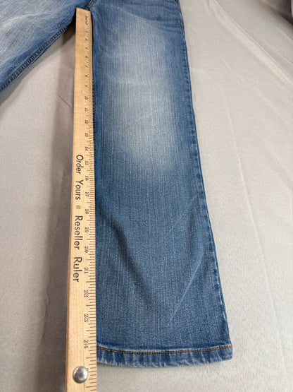 Cat & Jack Bootcut Jeans Girls 12 Stretch Adjustable Waist Blue Denim Pants