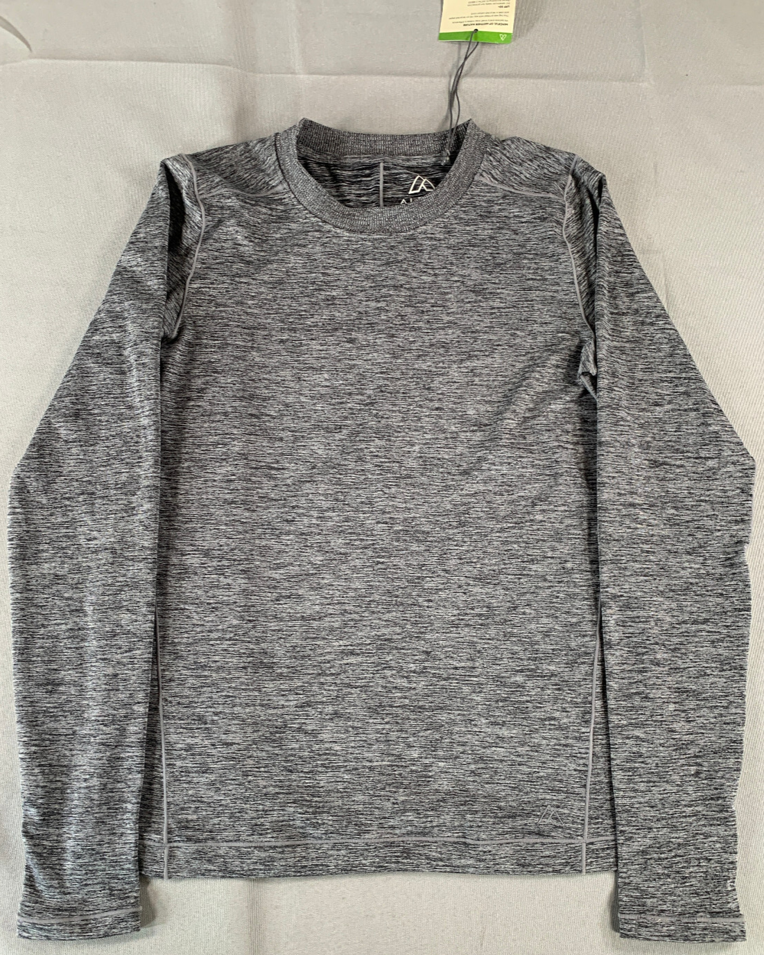 Alpine Design Womens Small Black Heather Long Sleeve Knit Top UPF 50+ Sun Protec