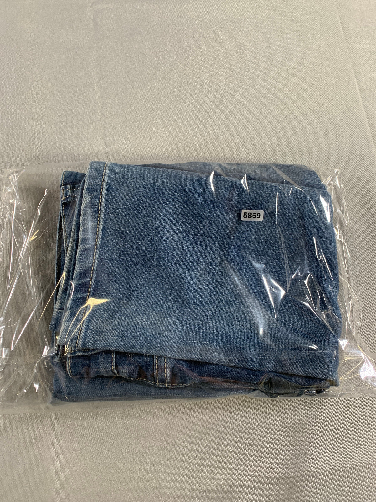Yutong Jeans Mens 29x32 Slim Straight Fit Blue Moto Style Denim Distressed Wash