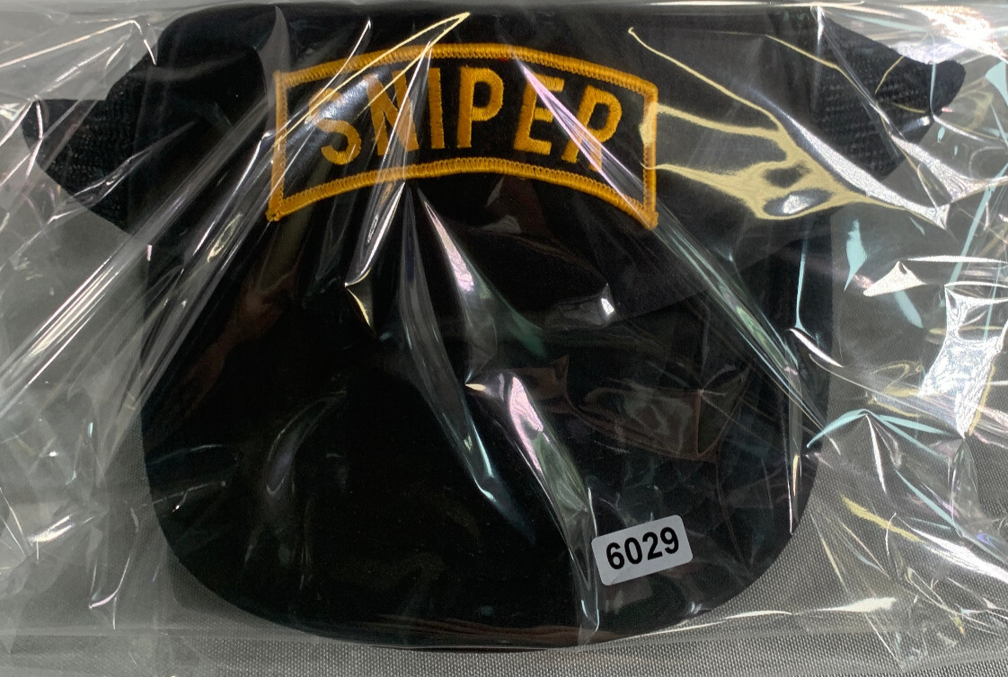 VTG Designer Award Sniper Black Mesh Snapback Trucker Hat Patch Military OSFA
