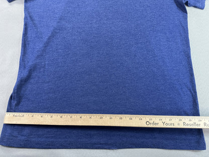 J.Crew Tee Mens Large Blue Cotton Crewneck Short Sleeve Solid Regular Fit Preppy