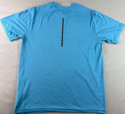 New Balance Mens M Sky Blue Performance Athletic Tee Short Sleeve Mesh Running
