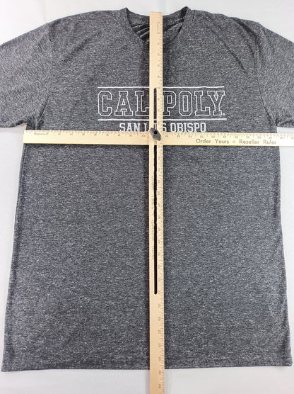 Cal Poly San Luis Obispo College Graphic Tee Mens Black Heather Short Sleeve USA