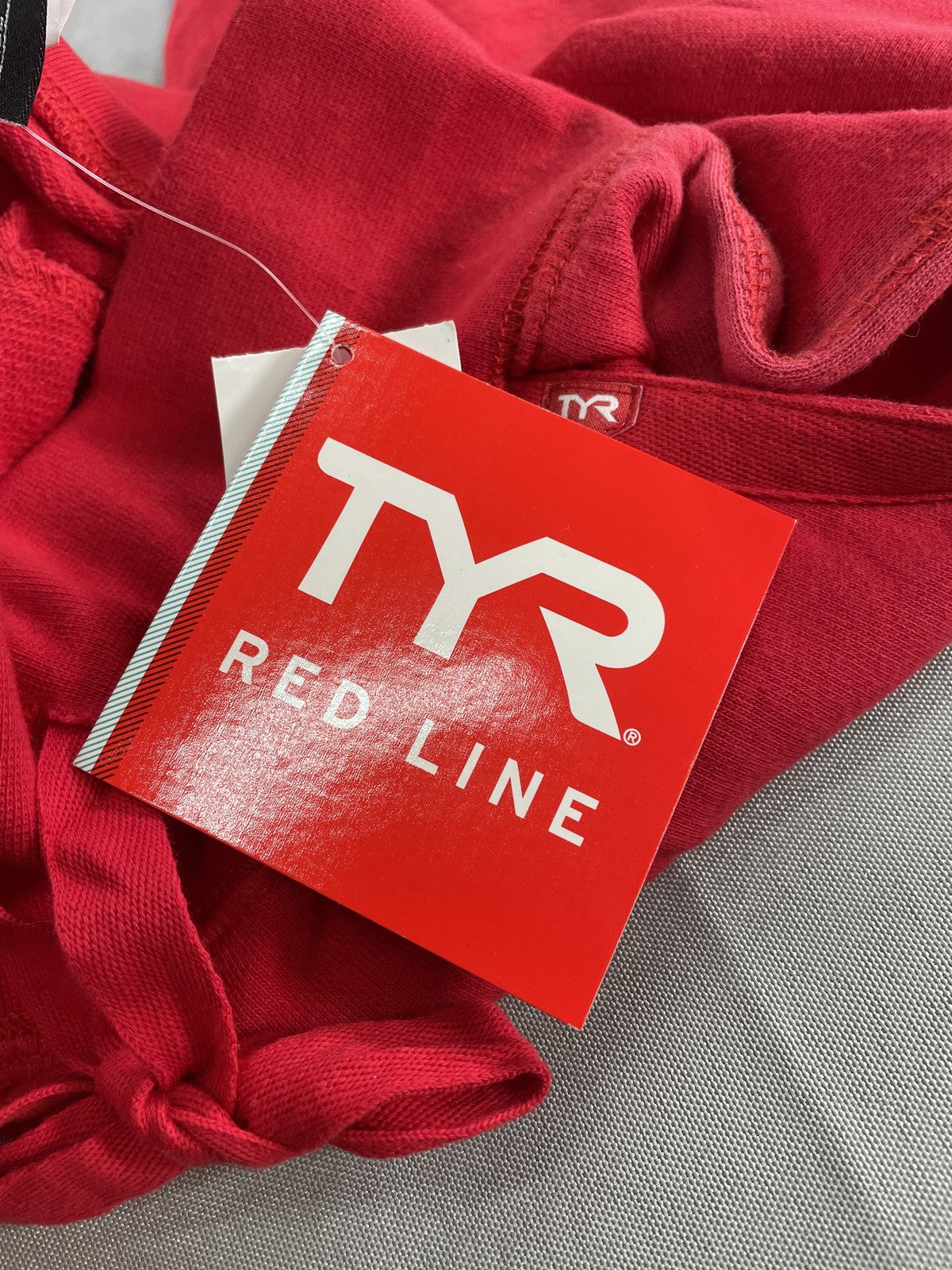 TYR Sweatpants Womens XS Red FFSP2A Red Line Drawstring Lounge Pockets Logo