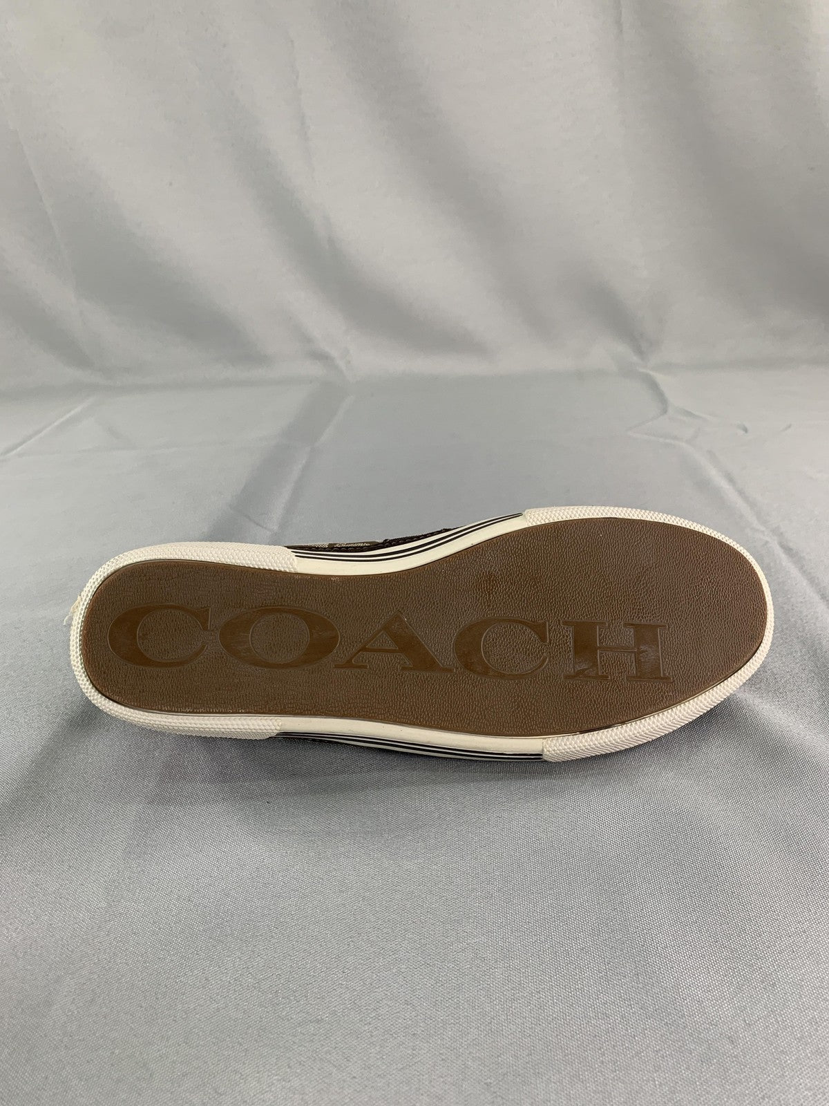 Coach Shoes Womens Size 8 Brown Signature Canvas Brad Lace Up Sneakers Unbranded