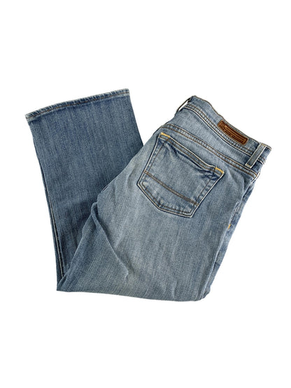 Polo Jeans Company Jeans Womens 4 Blue Stretch Cropped Straight Leg Denim JAW02S