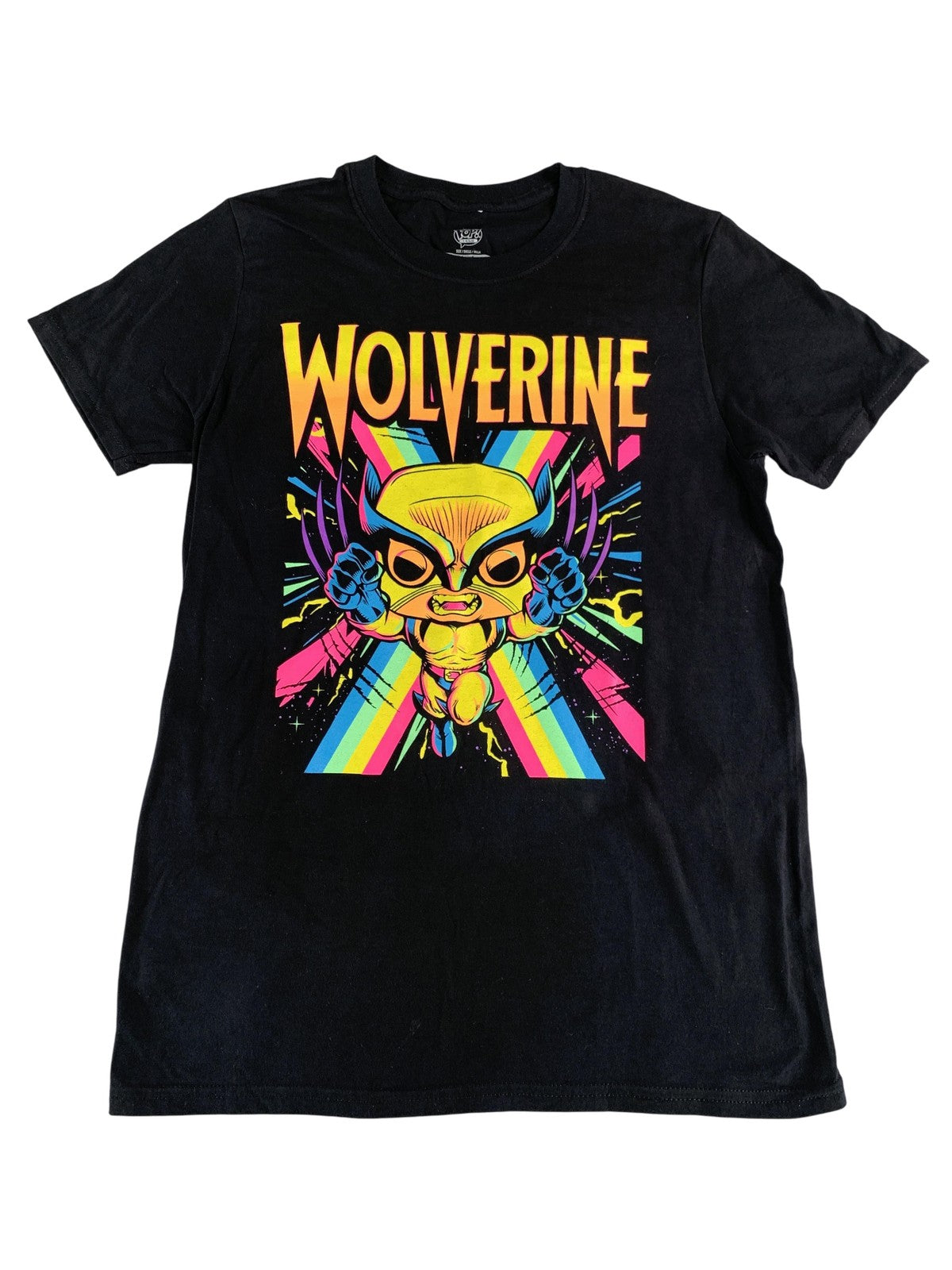 Marvel Wolverine Shirt Mens Small Pop Tees Funky Graphic Comic Superhero Tee and