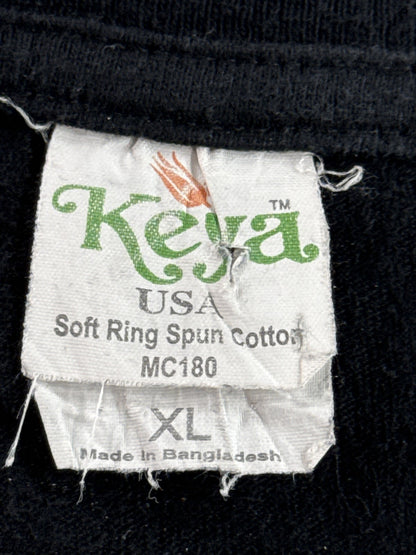 Keya Laughlin River Run Motorcycle Tee XL Black Cotton Graphic Crewneck Men