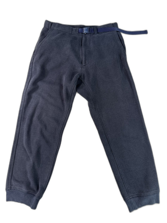 North Face Pants M Navy Cotton Blend Relaxed Fit Adjustable Belt Unisex Outdoor