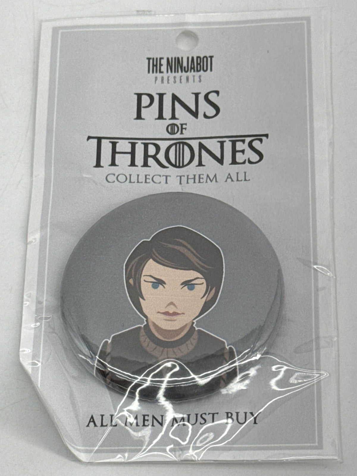 The Ninjabot Pins Of Thrones Button Pin Lot 3 Arya Brienne Night King Game Of