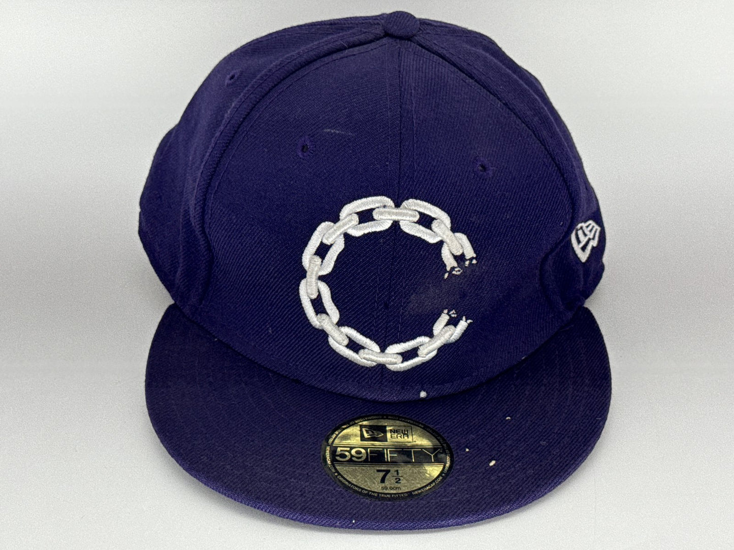 Crooks Castles Chain Fashion Hat 7 1 Purple Cotton Fitted Graphic 59FIFTY Men