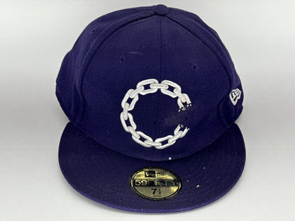 Crooks Castles Chain Fashion Hat 7 1 Purple Cotton Fitted Graphic 59FIFTY Men