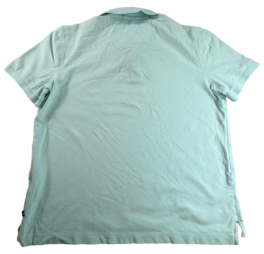 Nautica Performance Deck Shirt Polo Mens Large Mint Green Classic Fit Outdoor