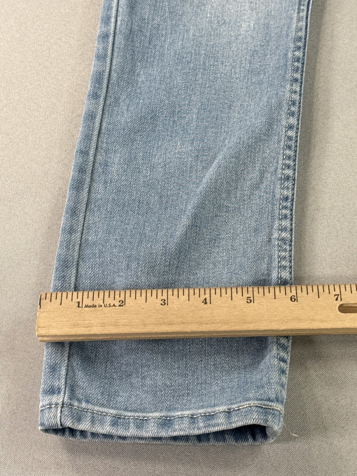 Levi's Straight Leg Jeans 12 REG Womens Light Blue Cotton Elastane Mid Rise