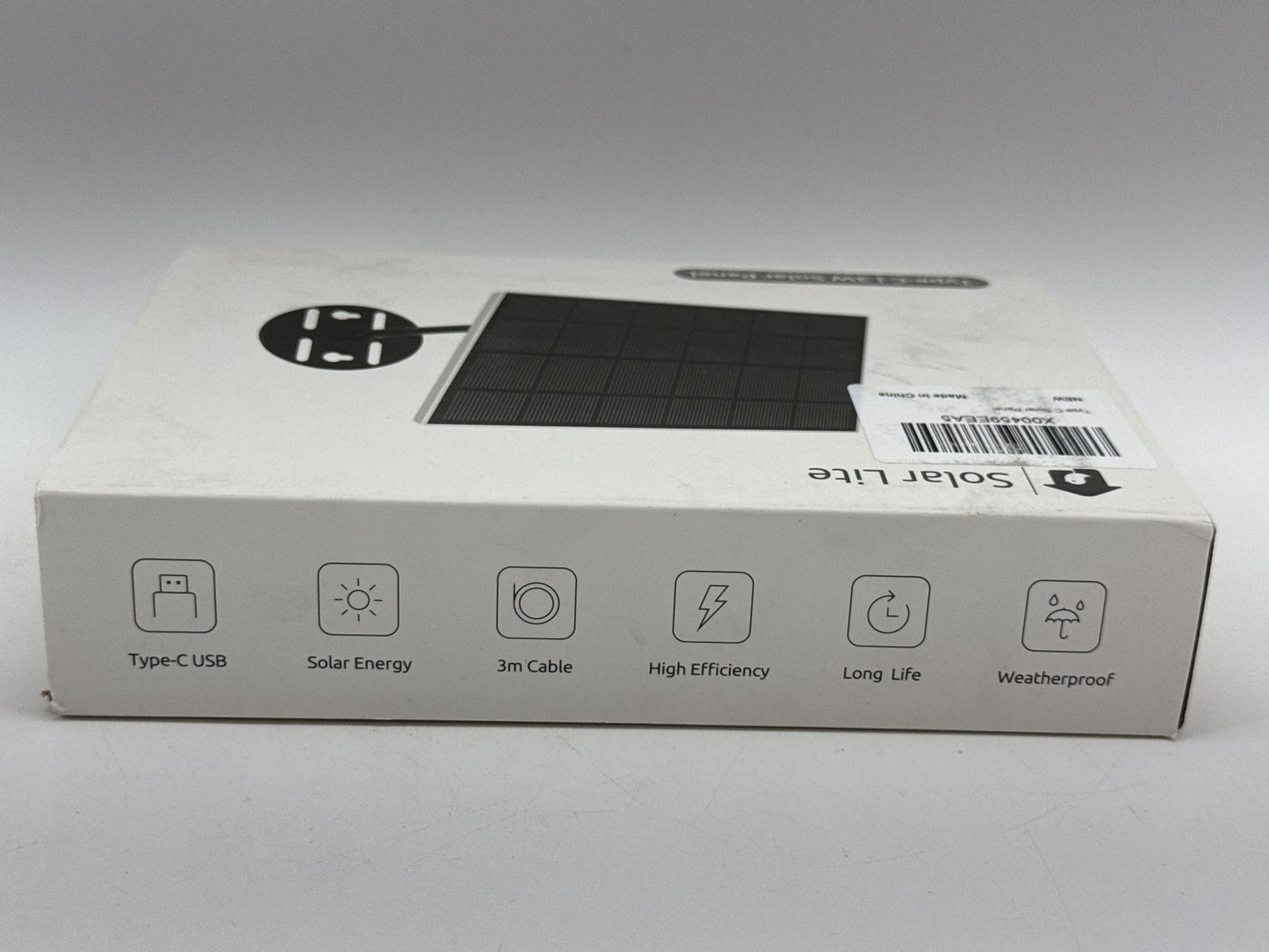 Netvue Solar Lite Panel Black Modern Type USB Energy High Efficiency Power White